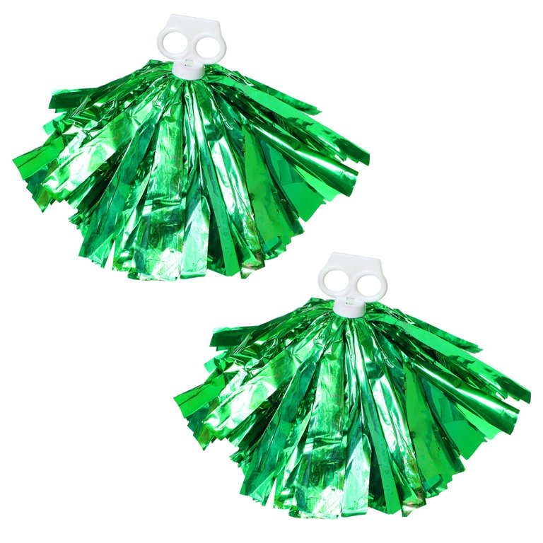 snehatrends Adults and Kids Pom Poms for Cheerleading Set of 2 Fluffy  Metallic Cheerleader Pom Poms for Fun and Team Spirit (Green) - Adults and  Kids Pom Poms for Cheerleading Set of