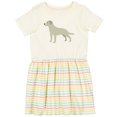 thumbnail image 3 of Inktastic Labrador Girls Toddler Dress, 3 of 5
