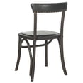 thumbnail image 5 of SAFAVIEH Kenny Contemporary Wood Solid Dining Bistro Chair, Antique Black (Set of 2), 5 of 7