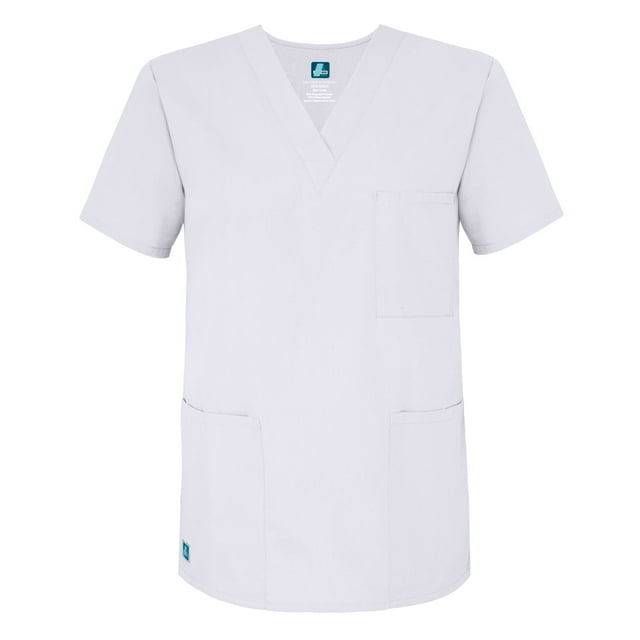 Adar Universal Unisex V-Neck Tunic 3 Pocket Scrub Top (Available in 39 Colors)