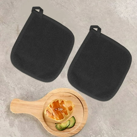 

HMPEAIIY Pot Holders With Pocket Soft Hot Pads With Non Silicone Grip And Hanging Loop Heat Kitchen Potholders Trivet Mats For Hot Pots Pans Oven