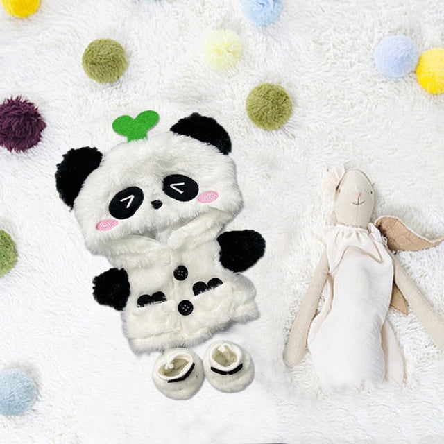 Pelele de peluche Hugo para muñecas de 20 cm Panda
