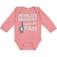 thumbnail image 3 of Inktastic Wrestling Fan Sports Boys or Girls Long Sleeve Baby Bodysuit, 3 of 5