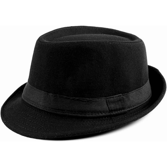 DOVACKA Fedoras Panama Jazz Hat Short Brim Bowler Hat for Men/Women