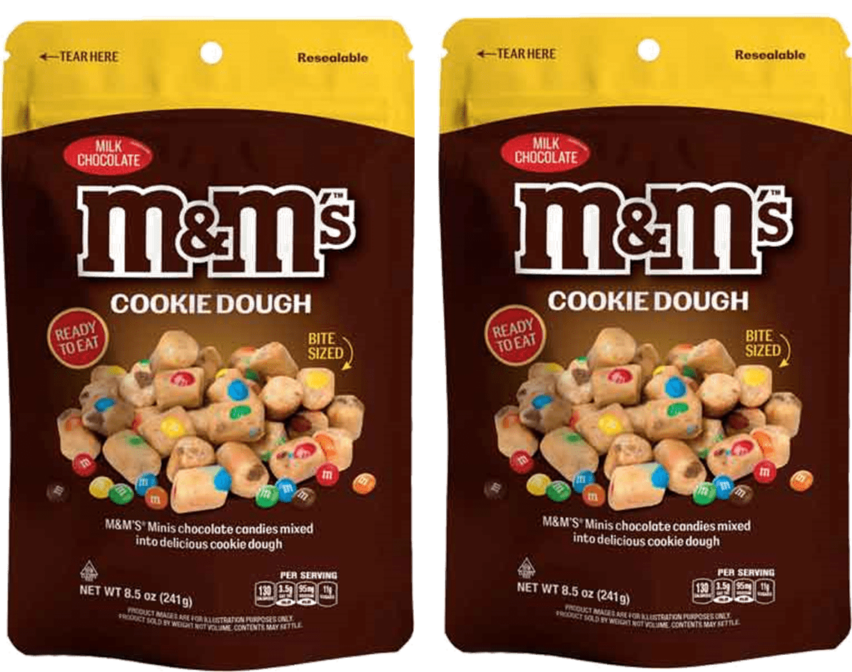 M & M's ReadyToEat Cookie Dough Bites, 2Pack 8.5 oz. Resealable Bag