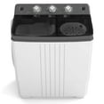 thumbnail image 1 of Costway Twin Tub Portable Washing Machine with Drain Pump Timer Control Dorm & RV's Gray, 1 of 10