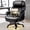 Black, variant on Executive Office Chair for Home Office, 800lbs Heavy Duty, High Back Extra Wide Seat with Adjustable Lumbar Support, Faux Leather Spacious Computer Desk Chair
