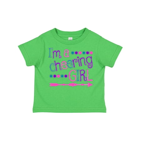 

Inktastic I m a Cheering Girl- Cheerleader with Arrow Gift Toddler Boy or Toddler Girl T-Shirt