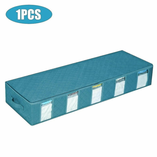 Bolsa de almacenamiento debajo de la cama Contenedor Caja de ropa Organizador debajo de la cama Contenedor de ropa (azul)