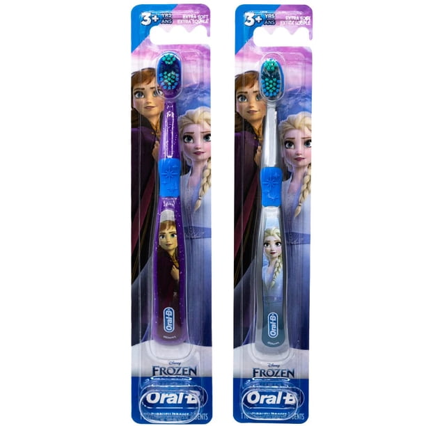 Cepillo de dientes Oral-B Frozen para niños 3+ años, extra suave, paquete de 2
