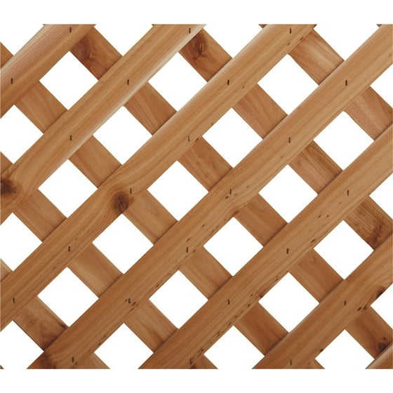 4' x 8' Privacy Cedar Lattice Panel