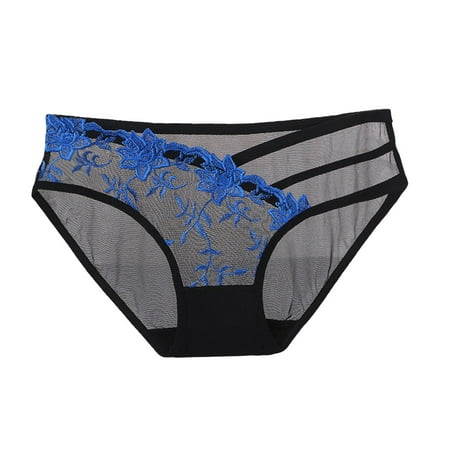 Silk Thong plus Size Skeleton Panties for Women Womens Sexy Underwear Microfiber Lace Bikini Panties