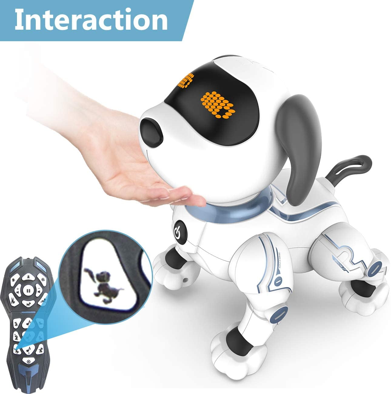 Interactive Remote Control Pet Robot Stunt Dog Puppy Educational Toy Gift Kids 