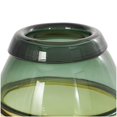 thumbnail image 5 of DecMode 9" Handmade Ombre Green Glass Vase with Yellow Base, 5 of 9