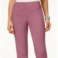 thumbnail image 2 of JM Collection Women's Embellished Pull on Capri Pants Pink Size XX-Large, 2 of 3