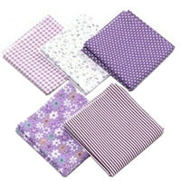 5-Piece Cotton Cloth Sewing Patchwork DIY Clothing Sewing Craft Fabric 50x50cm