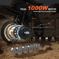 thumbnail image 5 of Electric Bike for Adults,750W Motor,28MPH Electric Bicycle, 48V 15Ah Removable Battery Up to 80 Miles, 20" Fat Tire E-Bike with 7-Speed, NFC Smart Display & UL2849, 5 of 14
