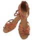 thumbnail image 5 of 1 par de zapatos de tacón alto con tiras anudadas para baile latino para mujer - Talla 38 (dorado), 5 of 6