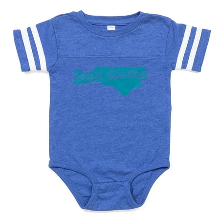 

CafePress - 3 N Carolina - Cute Infant Baby Football Bodysuit