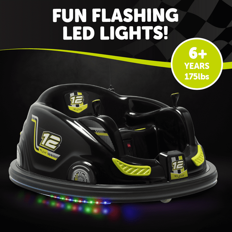 Flybar 12V Bumper Car XL, Battery Powered Ride on for Boys