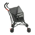 thumbnail image 5 of Foldable Small & Medium-Sized Dogs/Cats Pet Stroller W/Cup Holder Black 4 Wheels, 5 of 17