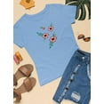 thumbnail image 3 of Vintage Flower Embroidery T-Shirt Women -Image by Shutterstock, Female Large, 3 of 4