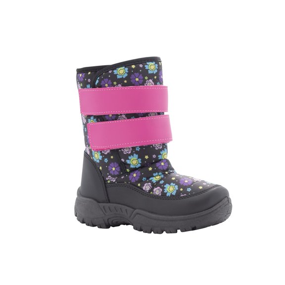 Botas de Nieve Infantil AQUAKIX con Estampado Floral y Forro Sherpa