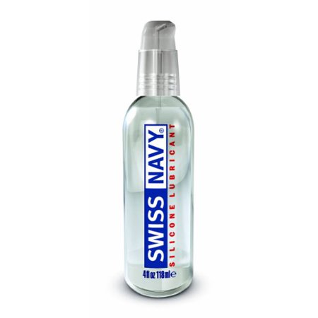 Swiss Navy Premium Silicone Based Sex Lubricant  4 Ounce  Personal Lube for Men