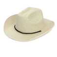 thumbnail image 2 of JSGEK Cowboy Hat Ladies' Beach Hat Sun Protection Hat Sun Shading Hat Beige Free Size, 2 of 3