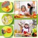 thumbnail image 5 of Toddler Kitchen Utensil Set - Toddler Safe Kitchen Knife Set For Real-life Cooking With Toddler Safe Plastic Knives - Kids Cutting Board, 5 of 5