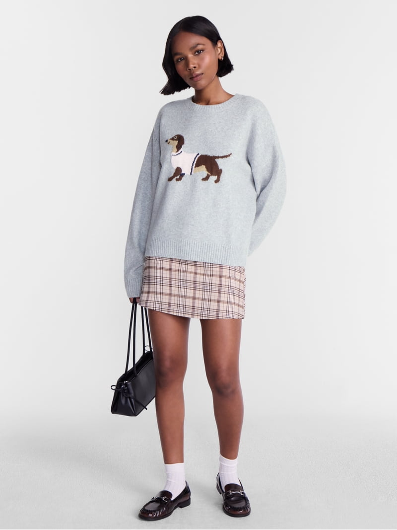 No Boundaries Motif Sweater, Lightweight, Women's and Women's Plus