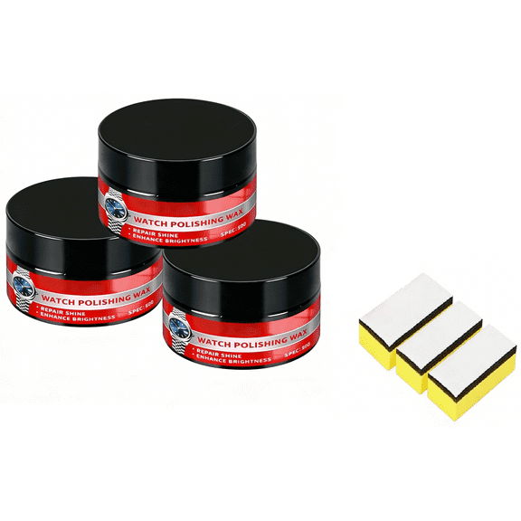 Watch Scratch Remover & Polishing Paste - Quick Gloss Repair Cream for Watches Rings Glass Steel Brass(LR 3 PCS)