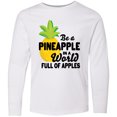 thumbnail image 3 of Inktastic Be a Pineapple In a World Full of Apples Long Sleeve Youth T-Shirt, 3 of 5
