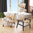 thumbnail image 1 of Designart Chaise d'Appoint "Vision Abstraite Symétrique Gris Jaune" Cubisme Gris - Fauteuil Moderne pour Chambre, 1 of 7