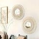thumbnail image 3 of Espejo de pared de macramé fácil de instalar, espejo decorativo bohemio de atractivo universal para apartamentos de estilo elegante con reflejo claro, 3 of 7