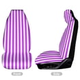 thumbnail image 2 of Aesthetic Purple And White Vertical Car Seat Covers Front Seats Universal Fit for Cars SUV Truck Auto Interior Accessories, 2 of 3