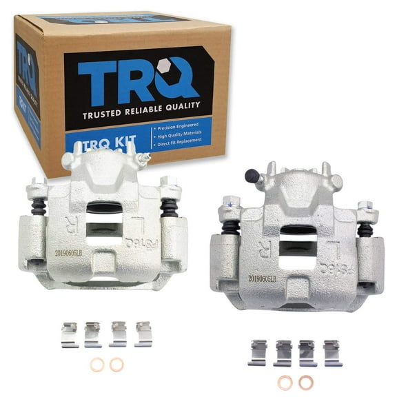 TRQ Front Brake Caliper Set Compatible with 2002-2007 Mitsubishi Lancer