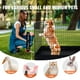 thumbnail image 3 of VEVOR Parque de juegos para perros de 4 paneles, corral de ejercicios plegable de metal para perros con almohadilla inferior de 36 pulgadas, 3 of 8