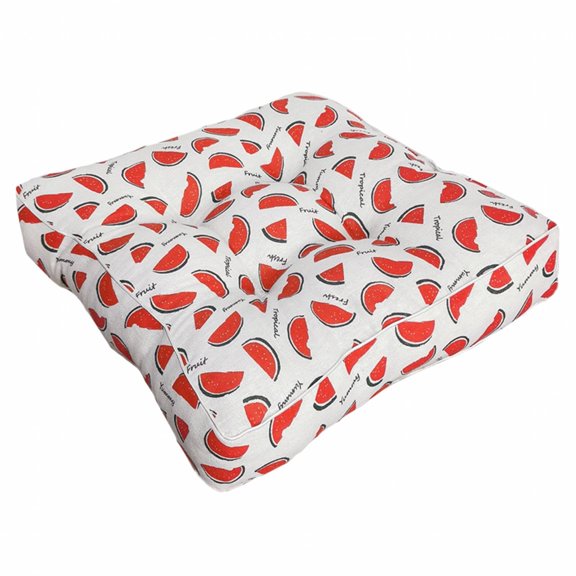 AUQ Floor Cushion,Comfortable Sitting Experience Seat Pads for Dining Chairs,Flexible Diverse Style Outside Seat Pads,Watermelon,40*40*10cm