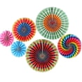 thumbnail image 1 of Tire de la flor Flor de papel hecha a mano Decoración tridimensional para fiestas Boda 6 piezas, 1 of 1