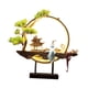 thumbnail image 3 of Quemador de incienso circular con reflujo, decoración de cascada, estatua de estilo tradicional chino Estilo J, 3 of 9