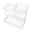 White, variant on ANXPTIME Modular Metal Makeup Storage Systems 4 Shelves Compact Space Solution