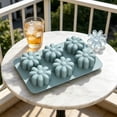 thumbnail image 4 of 2Pcs Daisy Shaped Ice Cube Tray with Lid for and Drinks, Flexible Silicone for Easy Release, Stackable Storage Ice Mold for Bourbon, 4 of 5