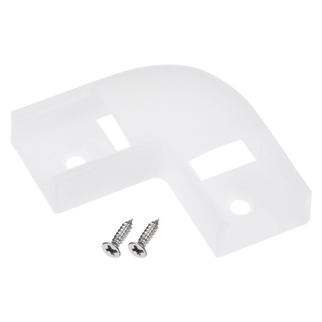 Unique Bargains 17.8x7mm 90 Degree Screwed LED Channel Corner Connectors 8 Pack