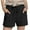 Black, variant on Plebaso Kids Boys Girls Shorts Summer Elastic Waist Casual Shorts Drawstring Beach Shorts with Pockets