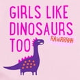 thumbnail image 2 of CafePress - Girls Like Dinosaurs Too RAWRRHH Body Suit - Long Sleeve Cotton Baby Bodysuit, 2 of 4