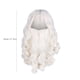 thumbnail image 3 of Fiudx Peluca de Papá Noel, Conjunto de Barba y Cabello Largo y Rizado, Diseño Ligero, Aspecto Natural, Disfraz de Fiesta Navideña, Unisex para Adultos, Fácil de Peinar, Incluye Soporte para Peluca., 3 of 6