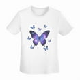 thumbnail image 6 of Womens Oversized Tshirt Graphic Butterfly Tees Crew Neck Summer Short Sleeve Cute Casual Basic Tees Tops S-3XL, 6 of 8