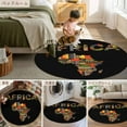 thumbnail image 6 of Colored Maps Area Rug, Africa Plates Red Green Geometric Abstract Washable Large Circle Carpet, Non Slip Round Rug for Living Room/Bedroom/Dining Room/Home Office/Dorm, 6 of 9