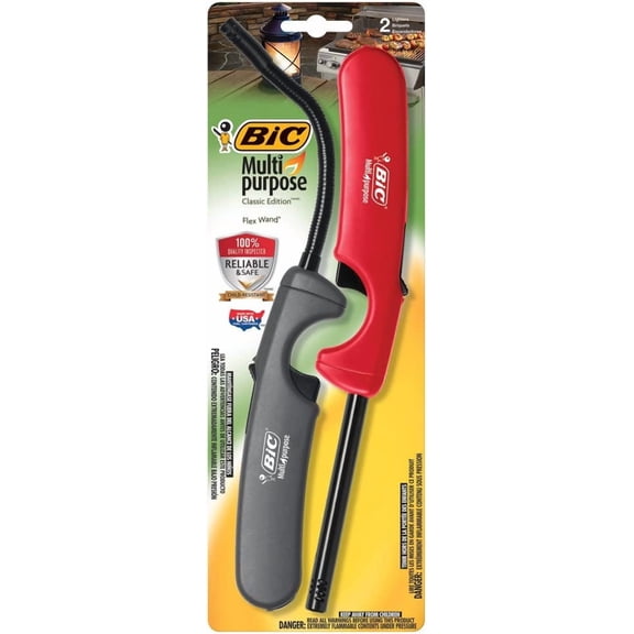Multi-Purpose Classic Edition Lighter & Flex Wand Lighter, 2-Pack